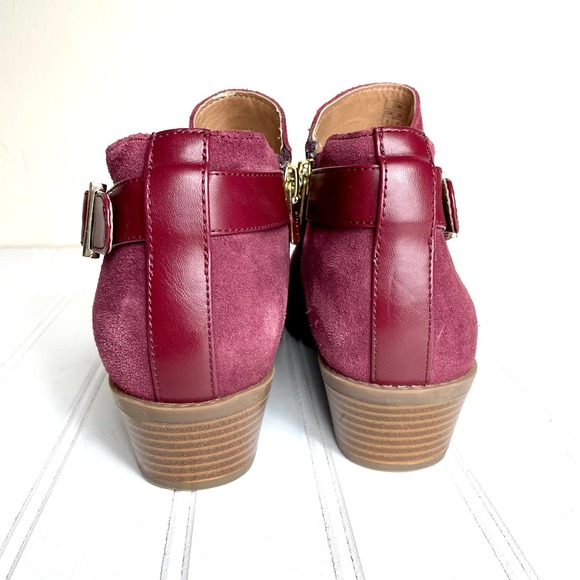 Vionic Millie Burgundy Booties Size 6 W - Picture 4 of 9